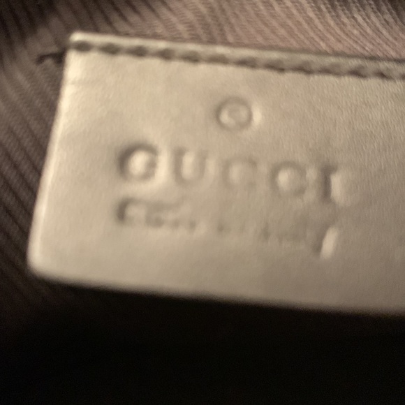 Gucci Boat Mini GG Monogram Pochette Black Excellent Condition - Picture 13 of 16